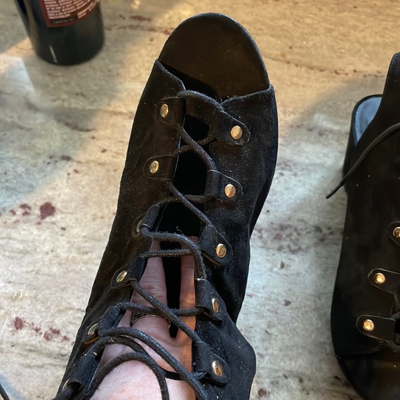 Top Shop Laceup Platform Wedge - Picture 2 of 7